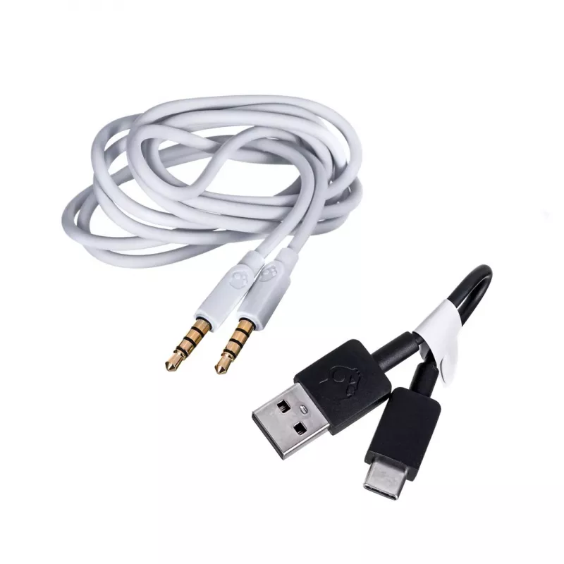 Skullcandy Hesh ANC ausinės laidinės ir belaidės galvos lankeliu skambučiams/muzikai USB Type-C Bluetooth baltos
