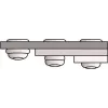 Aklina kniedė GESIPA Polygrip 6,4×15 Al/St Standard KS, 1,5–9,0 mm, pakuotėje 250 vnt.