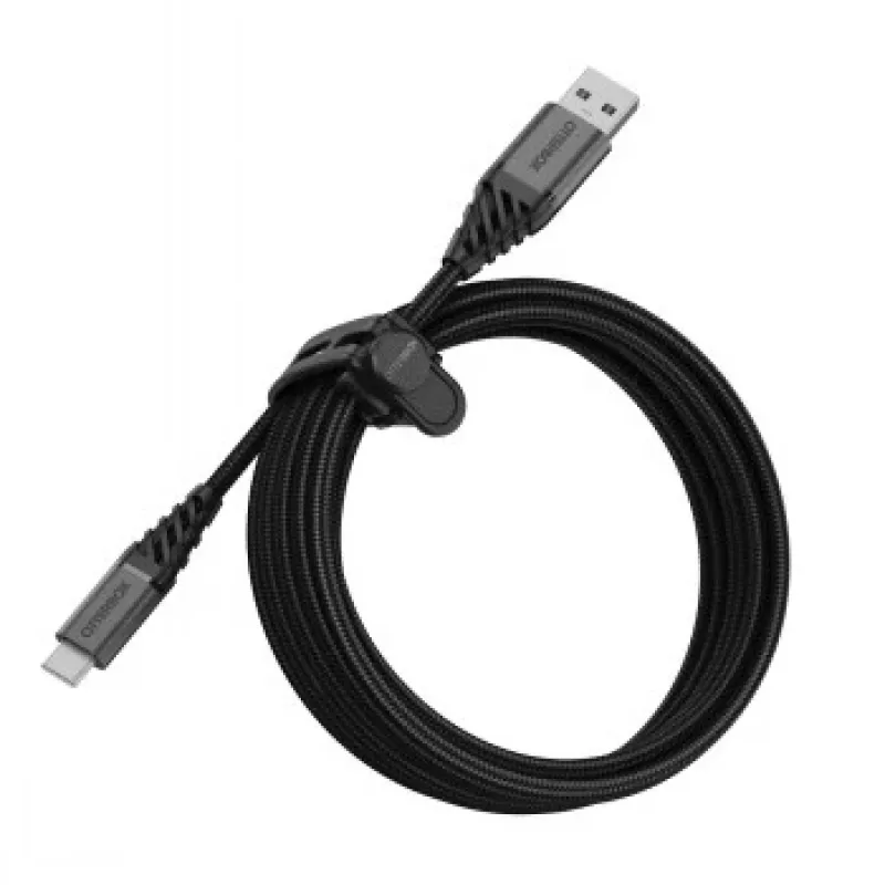 OTTERBOX USB kabelis 78-52666 USB-A (V) į 24 kontaktų USB-C (V) 3 m Tamsiai Pelenų Juoda
