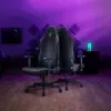 Žaidimų kėdė Razer Iskur V2 X Fabric juoda — ergonomiškas dizainas, juosmens atrama, medžiaginiai apmušalai