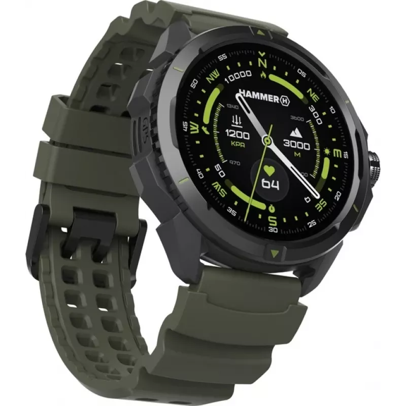 Hammer Watch 2 | Išmanusis laikrodis | AMOLED | 1,5” | Karinė versija