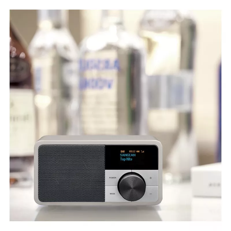 Stalinis radijas Sangean DDR-7 Glacier Sidabrinė su skaitmeniniu imtuvu ir Bluetooth