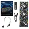 Ventiliatorius Lian Li UNI FAN SL Wireless LCD 120 juodas 3 vnt.