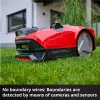 Power X-Change Robot Mower FREELEXO CAM PLUS 600 (raudona/juoda, Li-Ion Battery Plus 4,0Ah, kamera + jutiklis)