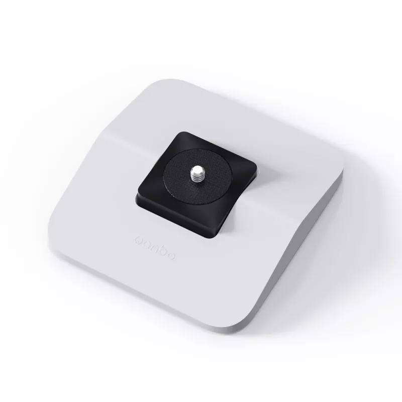 Stalinis projektoriaus stovas WANBO WBBA03 — 140×150×26 mm, maks. apkrova 3 kg, baltas