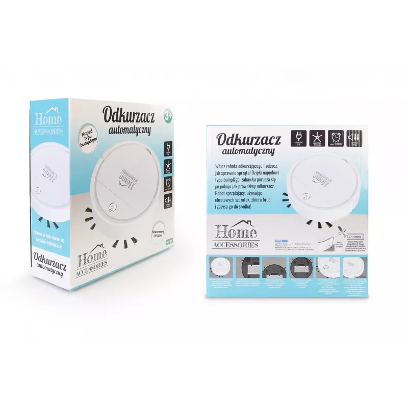 Robot cleaner Artyk 171024 kompaktiškas dizainas galinga siurbimo galia