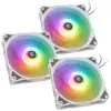Aušinimo ventiliatorius BitsPower Notos RGB PWM 120mm baltas, 3 vnt.