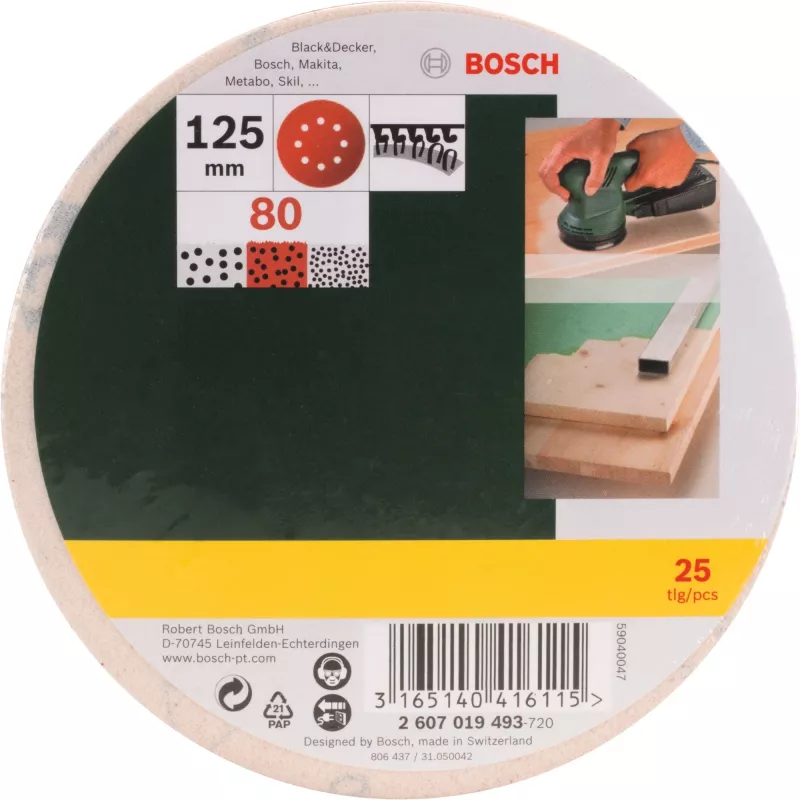 Bosch 2 607 019 493 šlifuoklio priedas 25 vnt.