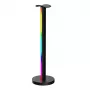 Stalinė lempa Yeelight Beam RGBIC juoda — LED 12W, daugiaspalvė aplinkos, 400×117 mm, AC/USB 12V