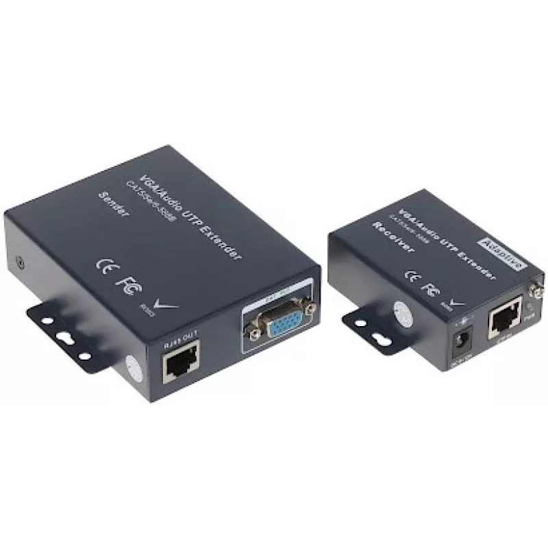 INNE VGA garso ilgintuvas Delta Multimedia VGA AU UTP – VGA ir stereo garsas per UTP