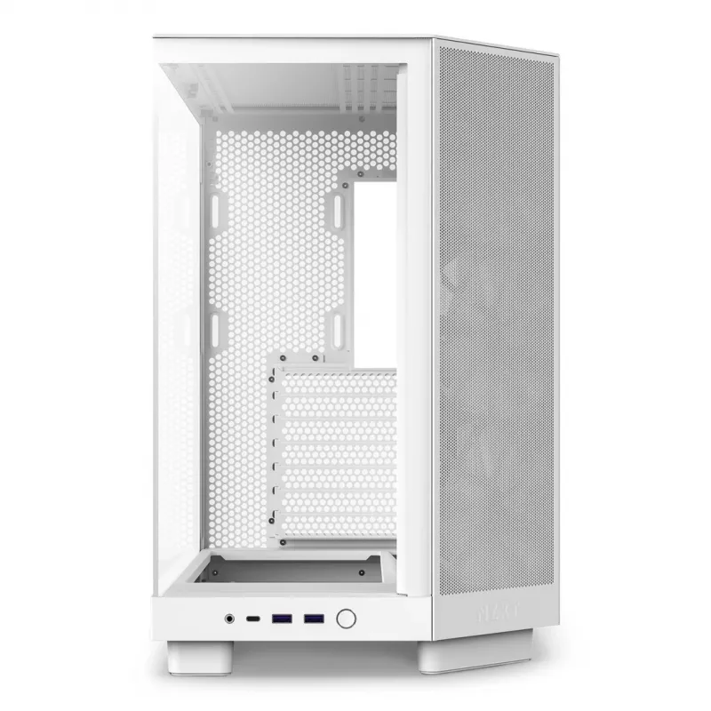 NZXT H6 Flow vidutinio dydžio korpusas – baltas