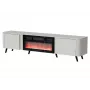 TV spintelė Cama Meble Volare 200 x 39 x 49 cm kašmyro spalvos su elektriniu židiniu