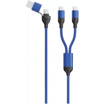 USB laidas 2GO 797366 1,2 m USB A/USB C 2 x USB C juoda mėlyna