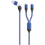 USB laidas 2GO 797366 1,2 m USB A/USB C 2 x USB C juoda mėlyna