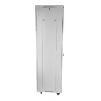 SOMI Networks | 42U, 19″ laisvai stovinti spinta | 42U-60/80NACP | Pilka | Maks. apkrova 800kg; Nuimamos ir užrakinamos šoninės plokštės; Perforuotos metalinės durelės; Nesurinkta | Gylis: 80 cm