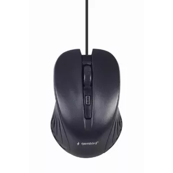 Laidinis pilno dydžio klaviatūra Gembird KBS-UM-04 USB QWERTY US English su pele, juoda, 1,5 m laidas
