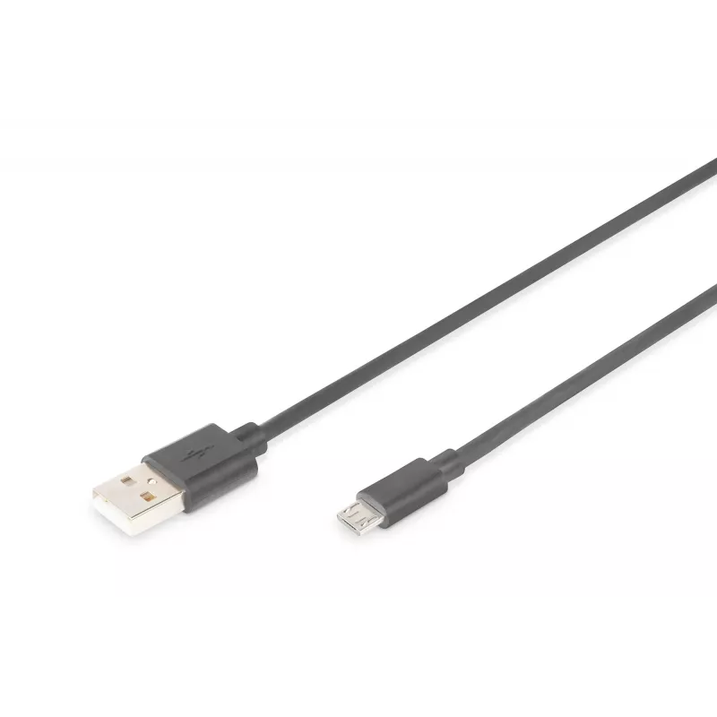 Assmann USB 2.0 jungiamasis laidas. A tipo - mikro B, kištukas-kištukas. 1,0 m. USB 2.0 atitinkantis. UL. juodas (AK-300110-010-S)