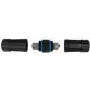 LogiLink Professional - Network Coupler - IDC, 8-pin to IDC, 8-pin - Shielded -Cat.7 instaliacinis kabelis - outdoors - Juoda