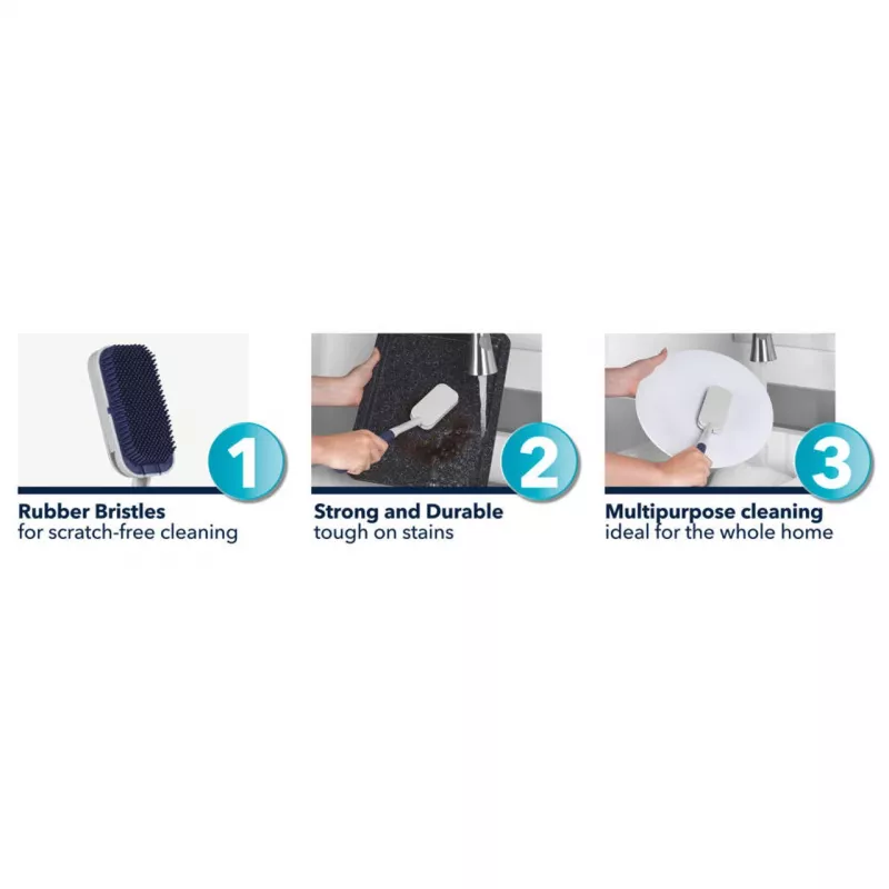 Indų šepetys Beldray LA032814FEU7 Deep Clean Rubber, guminiai šereliai, ergonomiška rankena
