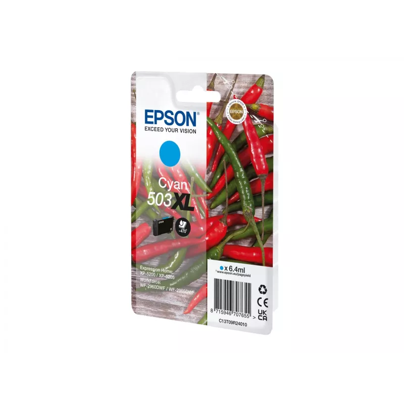 Epson 503XL rašalo kasetė 1 vnt. Originali didelės (XL) talpos žalsvai mėlyna