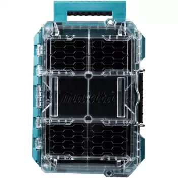 MAKTRAK Organizer compact , įrankių dėžė mėlyna/permatoma, permatomas dangtis
