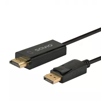 Laidas DisplayPort į HDMI 1,5 m, CL-183 Savio SAVKABELCL-183
