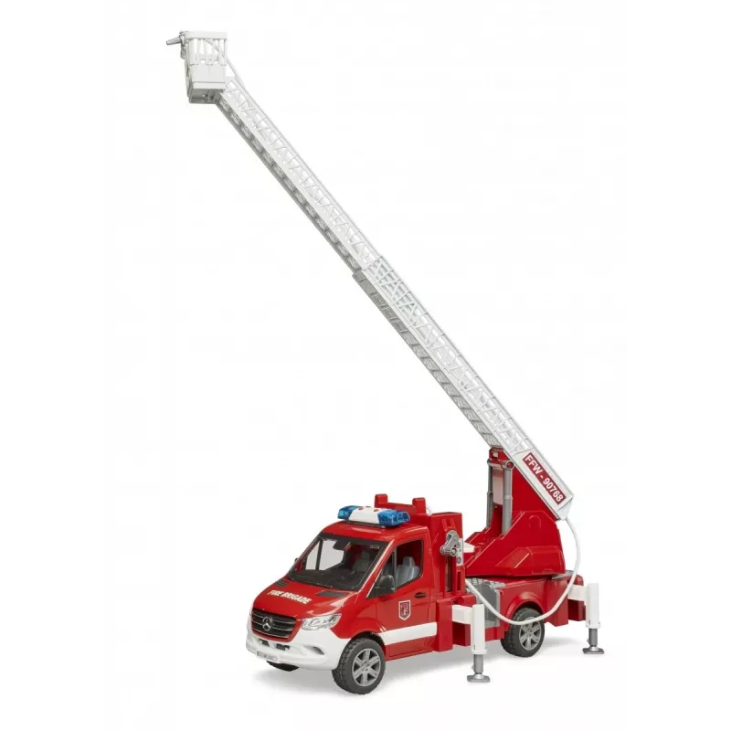Gaisrinis automobilis BRUDER 02673 raudonas baltas ABS sintetika 4 metai