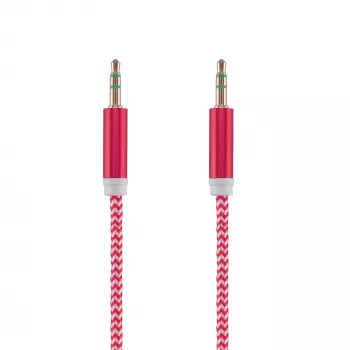 Garso kabelis Tellur TLL311091 — 3,5 mm lizdas, 1 m, raudonas