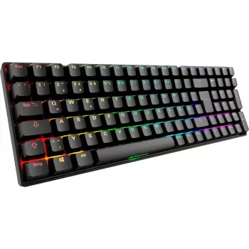 Sharkoon Skiller SGK50 S2 juoda DE išdėstymas Gateron Yellow klaviatūra