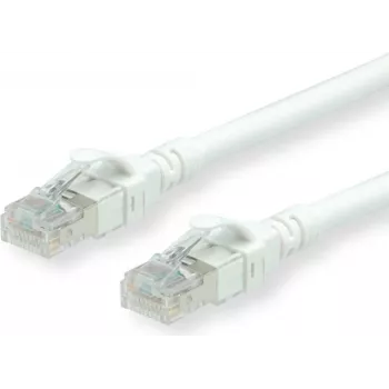 ROLINE - komutacinis kabelis - RJ-45 (M) į RJ-45 (M) - 30 cm - SFTP - CAT 6a - Baltas (21.15.2976)