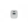 Laidinis mobiliųjų įrenginių įkroviklis NATEC NUC-2140, 30W, USB-C PD 3.0 + USB-A, Samsung AFC, Baltas
