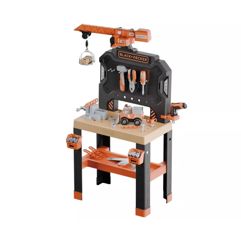 Vaikų dirbtuvių žaislas SMOBY Bricolo Builder 7600360741 - Statybinių įrankių rinkinys vaidmenų žaidimams