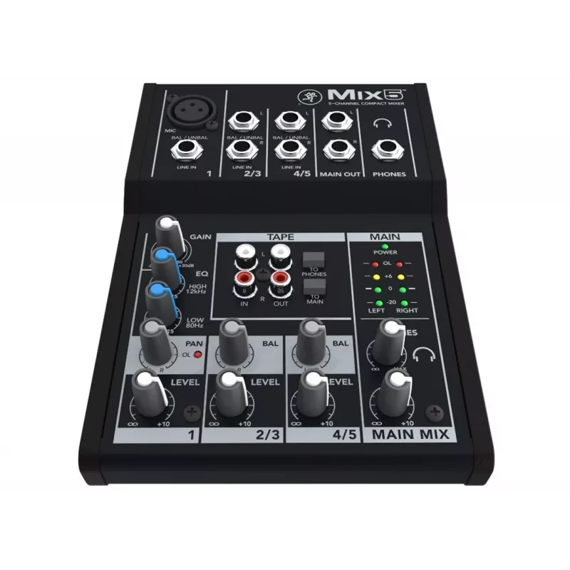 Mackie Mix5 5 kanalai 20 - 30000 Hz juoda