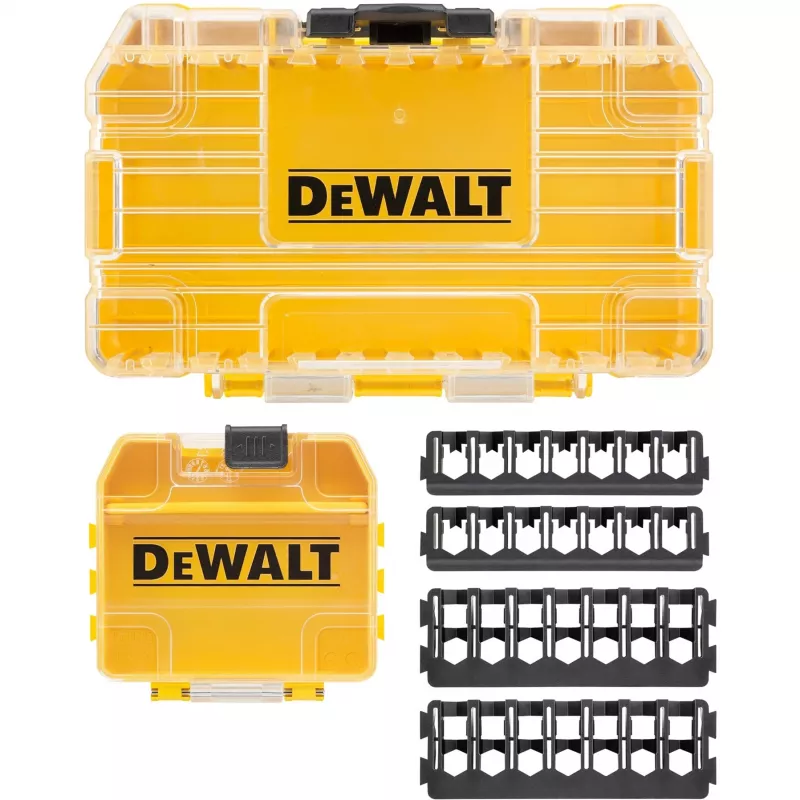 Įrankių dėžė DeWalt DT70801 maža ToughCase nešiojama laikymo sistema su saugiais užraktais