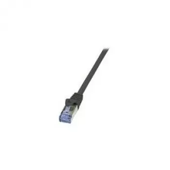 Tinklo kabelis LogiLink 1,5 m Cat.6A RJ-45 S/FTP juodas