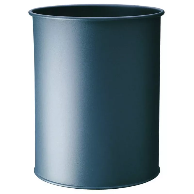 Šiukšliadėžė Durable 330158 15 L apvali metalinė antracitinė