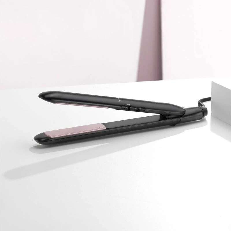 Tiesinimo žnyplės BaByliss CERAMIC 230 — Keraminės plokštelės, 2 šilumos lygiai, 1,8 m laidas, juodos
