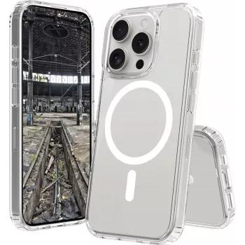 Dėklas JT BERLIN Pankow Clear MagSafe, skirtas iPhone 16 Pro Max 17,5 cm, permatomas