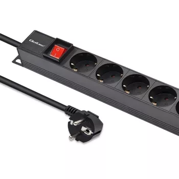 „Qoltec“ aliuminis PDU stovui | 16 A | 16 x „Schuko“ | vertikalus | 1,8 m