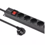 „Qoltec“ aliuminis PDU stovui | 16 A | 16 x „Schuko“ | vertikalus | 1,8 m