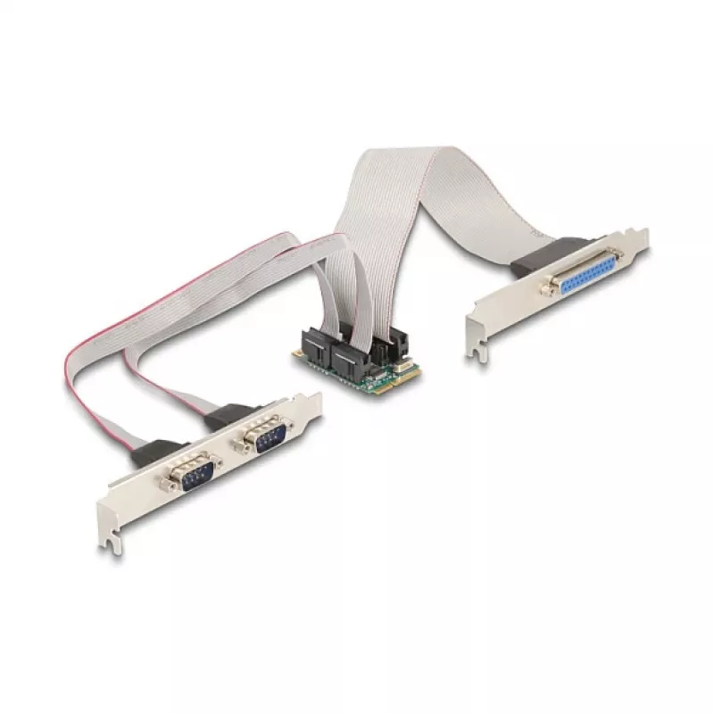 DeLOCK 95277 vidinis lygiagretusis RS-232 Mini PCI Express adapteris, žalias