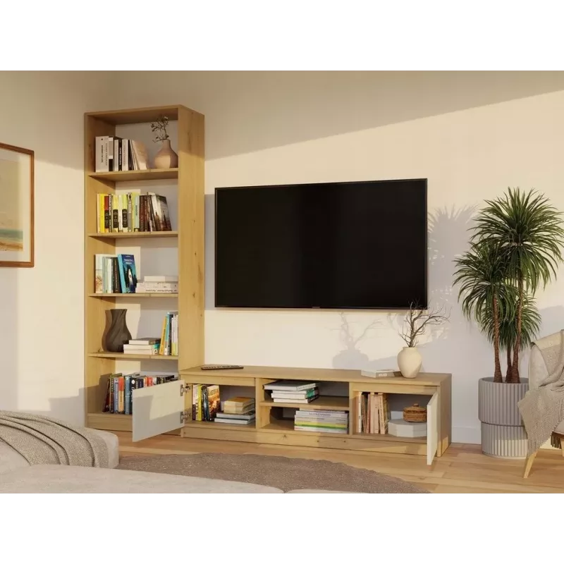 MALWA 140 TV spintelė, artisan ąžuolas/kašmyro