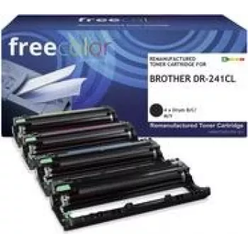 freecolor Toner Brother DR-241CL būgno rinkinys BK/C/M/Y 15000 Sei atnaujintas - atnaujintas - suderinamas (K15725F7)