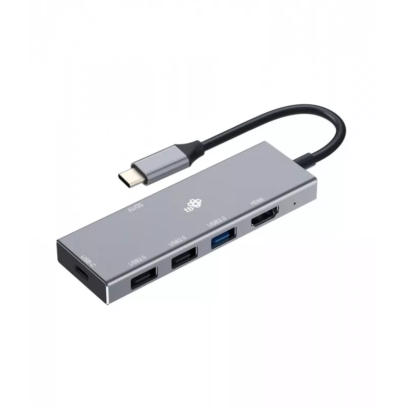 TB USB-C 7v1 Adapter USB 3.0, 2xUSB 2.0, HDMI, PD, SD/TF