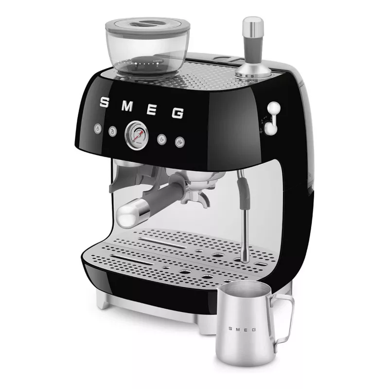 SMEG EGF03BLEU Espreso aparatas. Kava automatas 50-ųjų stilius. juoda