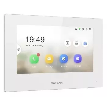 Hikvision Pro Series DS-KH6320-WTE2-W vaizdo domofono sistema 17,8 cm (7) Balta