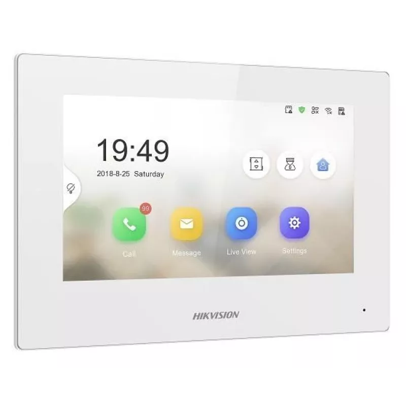 Hikvision Pro Series DS-KH6320-WTE2-W vaizdo domofono sistema 17,8 cm (7) Balta