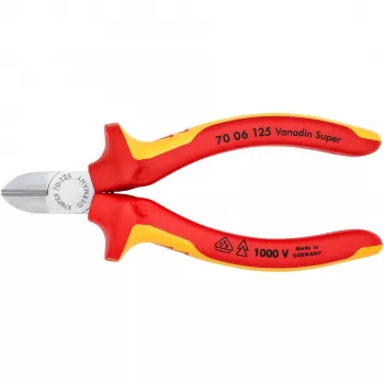 Šoninės pjovimo replės Knipex 70 06 125