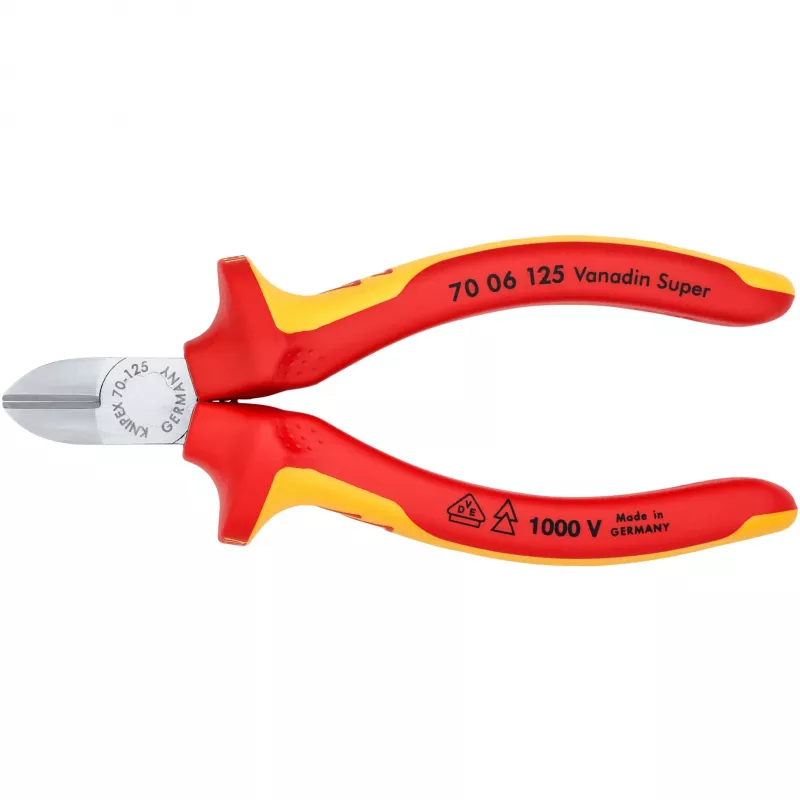 Šoninės pjovimo replės Knipex 70 06 125
