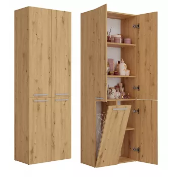 Topeshop NEL 1K DD ART KPL vonios spintelė ąžuolas